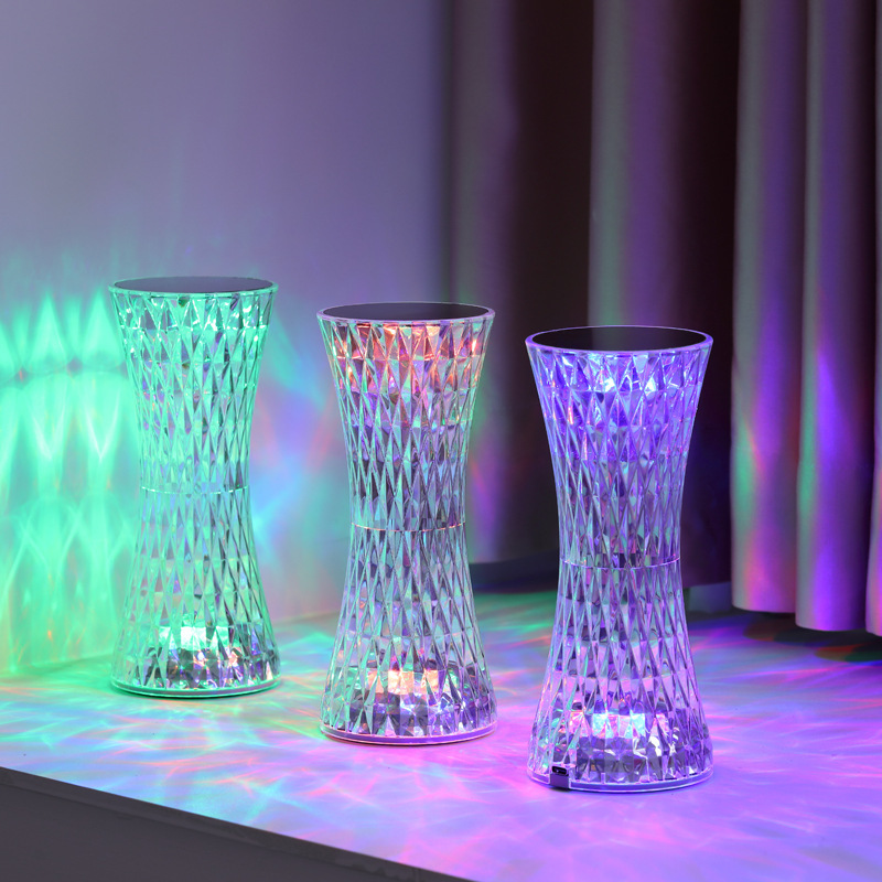 Glass Bed - Lampes de chevet en cristal, décorations
