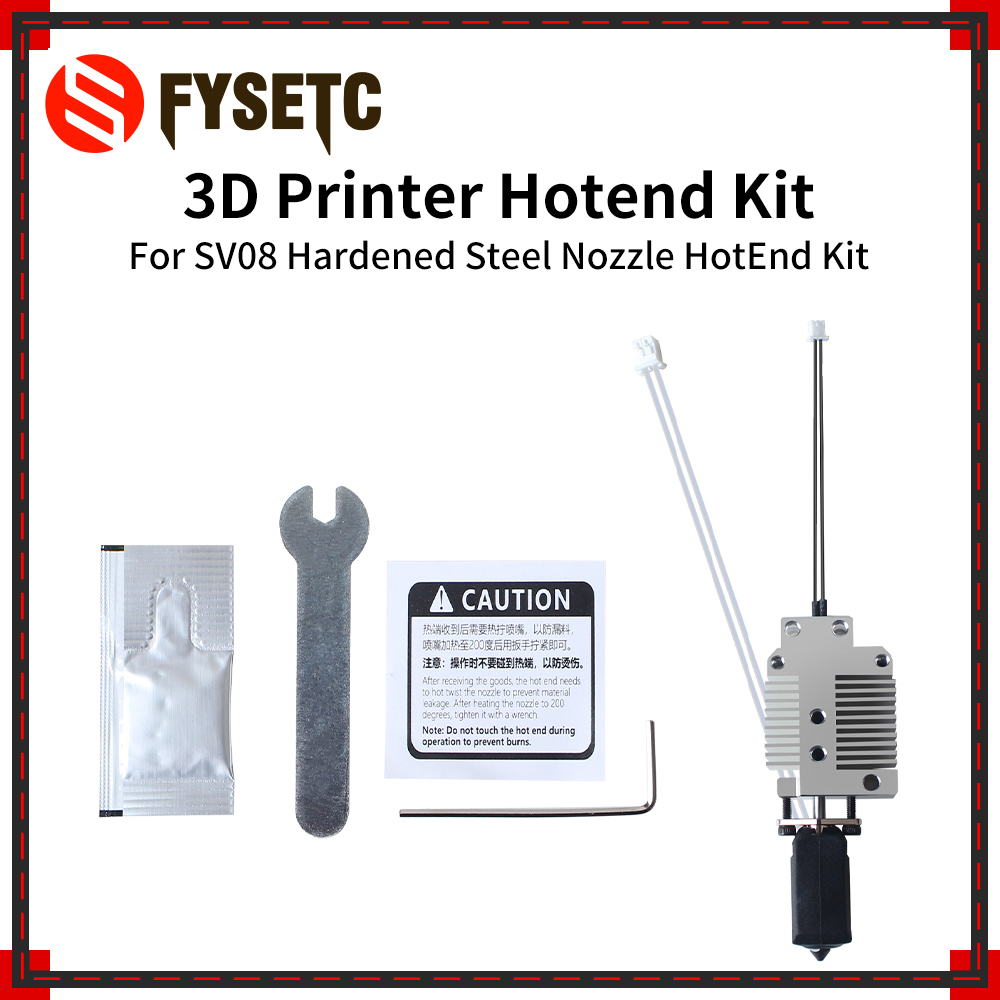 Hotend 0.4Mm - Kit de buse en acier trempé