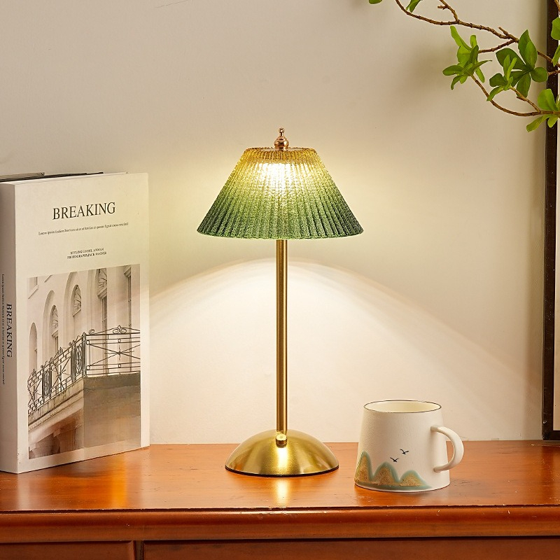 Lampe de table en verre plissé - Glass Bed avis et prix