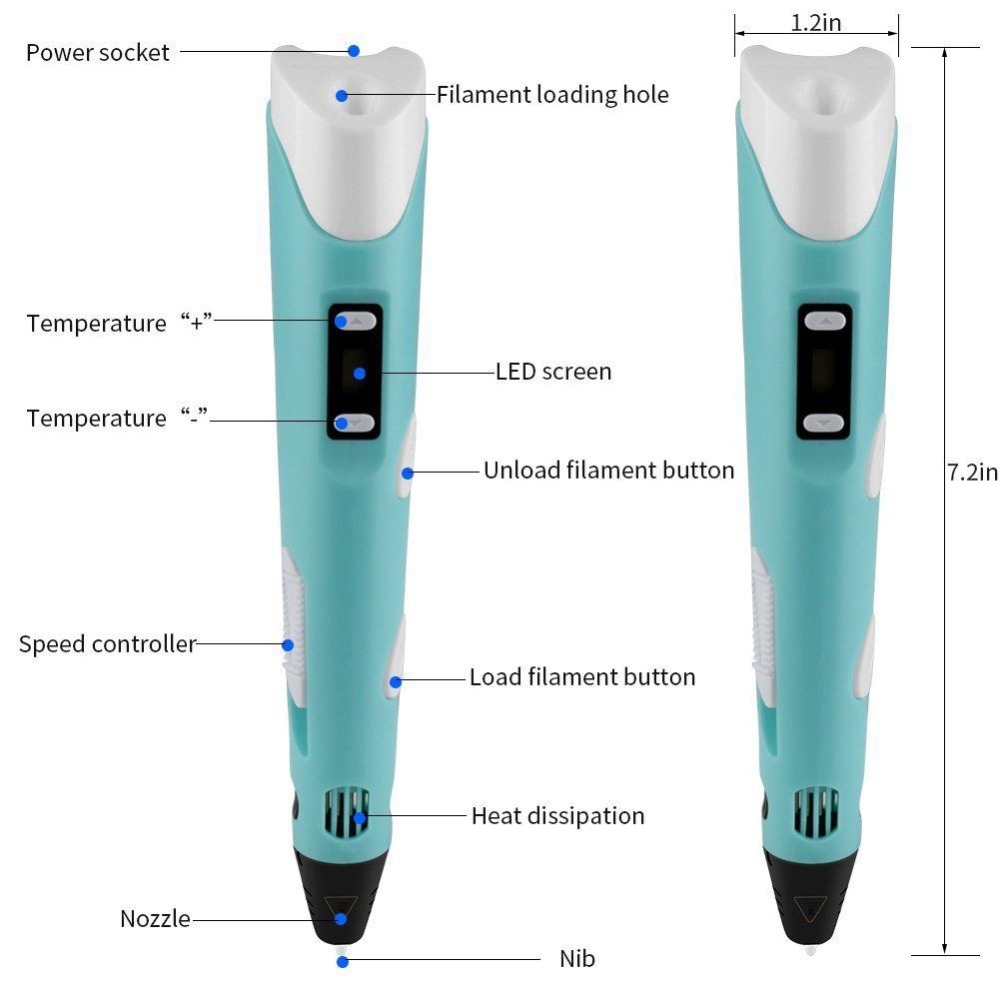 Dikale — Stylo 3D écran LED Do - Pla Filament avis et prix