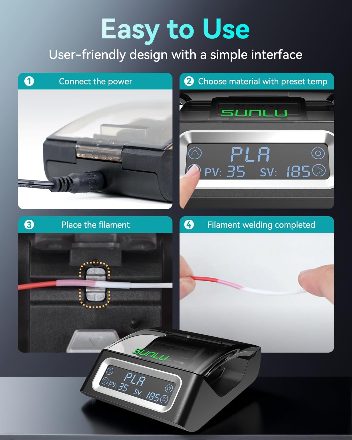 SUNLU FC01 connecteur de Filam - Petg Filament avis et prix